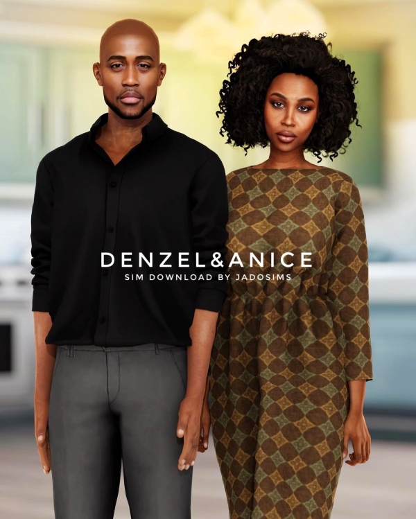 Alpha DenzelAnice (Sim Download) by shopwithflynnn - The Sims 4 Custom Content