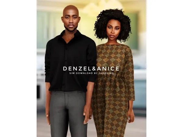 Alpha DenzelAnice u2661 (Sim Download) - The Sims 4 Custom Content