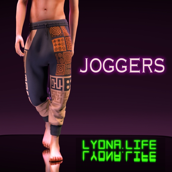 Mix Joggers Neo Ethno by lyonalife - The Sims 4 Custom Content