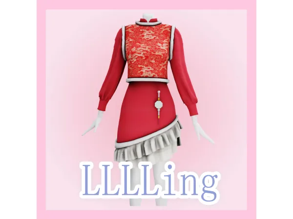 Maxis Match [LLLLing]240203_F_dress - The Sims 4 Custom Content