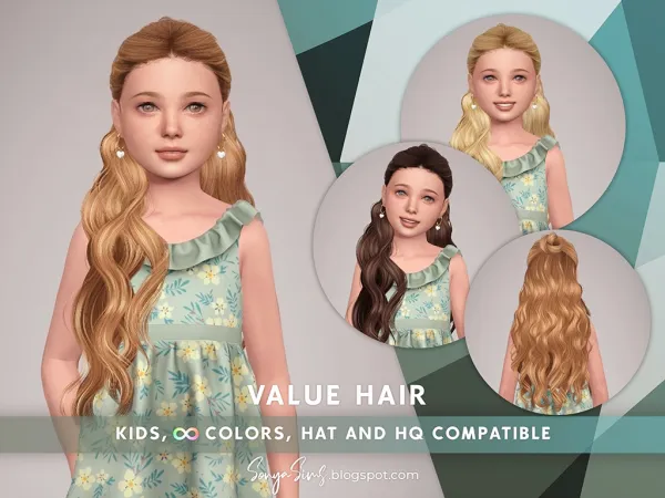 Alpha Value Hair by sonyasims - The Sims 4 Custom Content