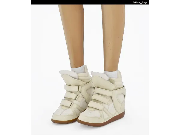 isabel marant bekett wedge sneakers by delicious things