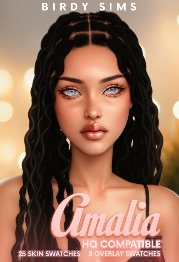 Mix Birdy Sims Amalia Skin by simsfinds - The Sims 4 Custom Content