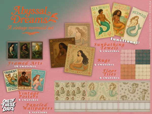 Alpha OOTD BuildBuy Abyssal Dreams by oneofthesedays - The Sims 4 Custom Content