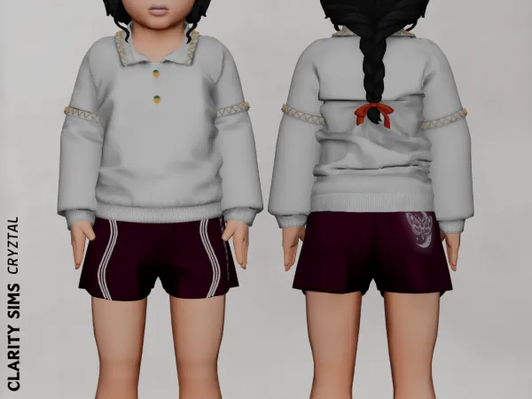 Mix Cryztal Shorts Toddler - The Sims 4 Custom Content