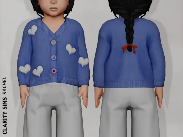 Mix Rachel Sweater Toddler by clarity-sims - The Sims 4 Custom Content