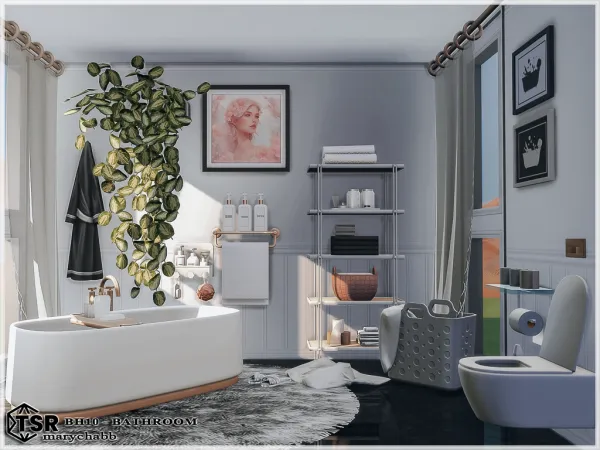Mix BH10 Bathroom - The Sims 4 Custom Content