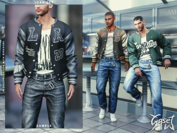 Alpha GASET Joan Jacket Sample by bergdorfsims - The Sims 4 Custom Content