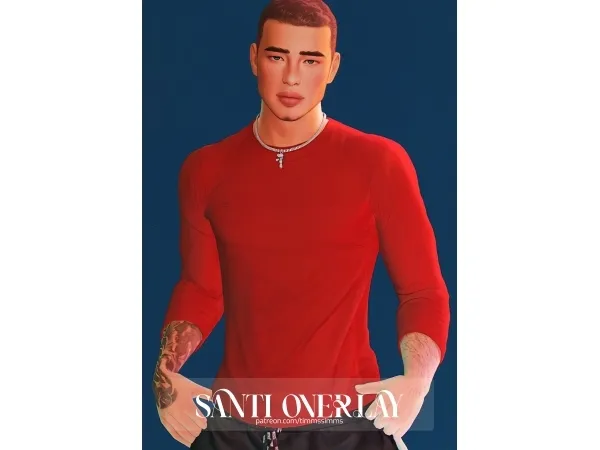Maxis Match Santi Overlay - The Sims 4 Custom Content