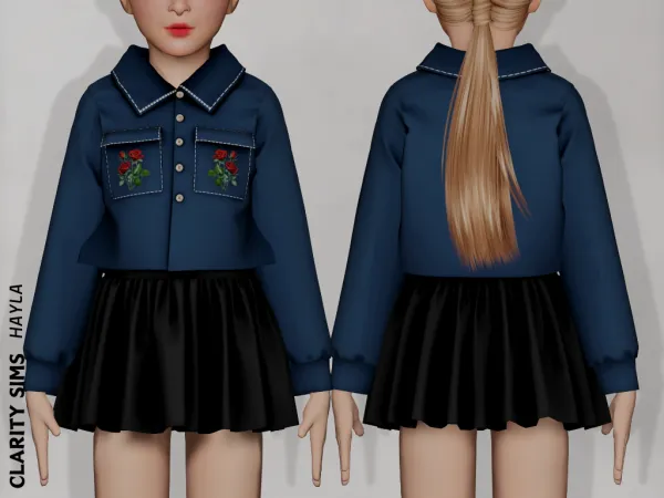Mix Hayla Outfit Child - The Sims 4 Custom Content