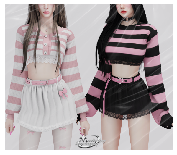Alpha Mi Amore Set by ohmybunnny2 - The Sims 4 Custom Content