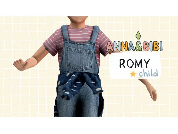 Mix Romy_CHILD [AnnaBibi] - The Sims 4 Custom Content