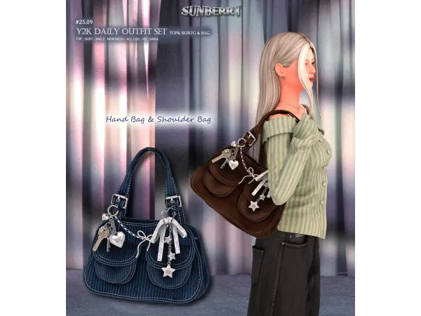 Alpha [SUNBERRY] 2509 Keyring Bag - The Sims 4 Custom Content