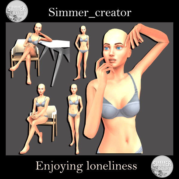 Maxis Match Enjoying loneliness by simmer_creator - The Sims 4 Custom Content