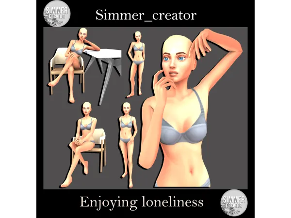 Maxis Match Enjoying loneliness by Meow_creator - The Sims 4 Custom Content