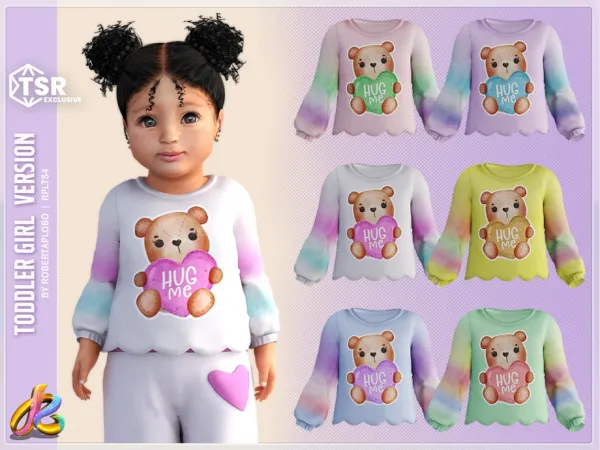 Mix Girl Top 308 Toddler by thesimsresource - The Sims 4 Custom Content