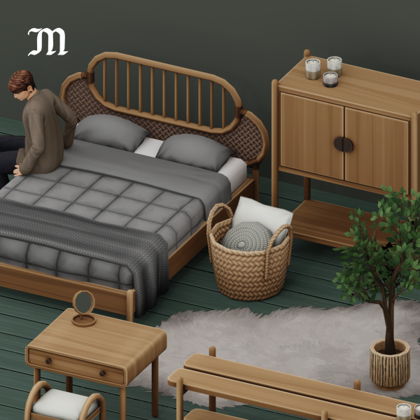 Maxis Match LOTTIE BEDROOM by simsfinds - The Sims 4 Custom Content