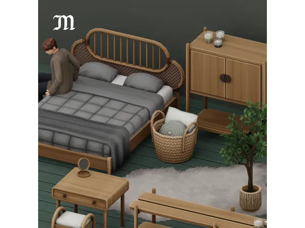 Maxis Match LOTTIE BEDROOM by myshunosun - The Sims 4 Custom Content