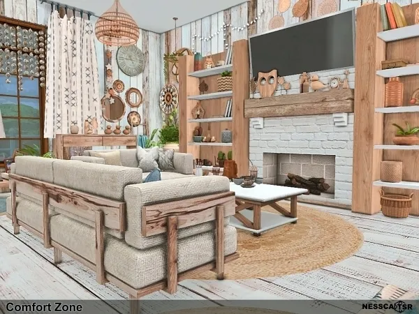 Mix Comfort Zone by nesscasims - The Sims 4 Custom Content