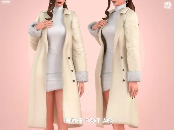 Alpha Bryce Coat Acc brsims by bluerose-sims - The Sims 4 Custom Content