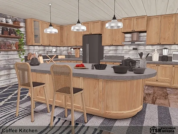 Mix Coffee Kitchan by nesscasims - The Sims 4 Custom Content