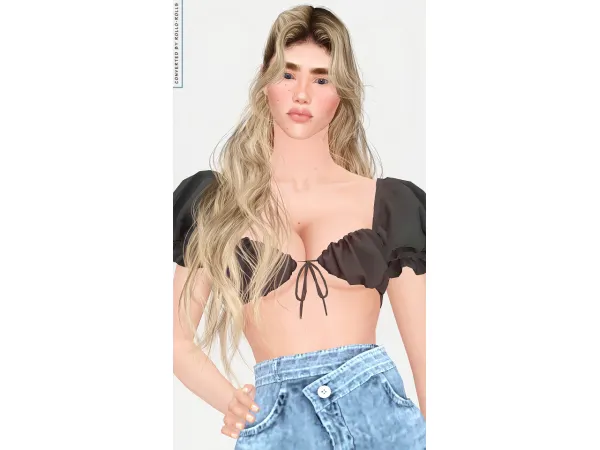 Wings TF0401 Long Curly Hairstyle 4t3 rolls by rollo - The Sims 3 Custom Content