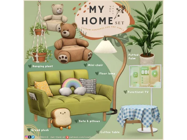 Mix November 2022 Set (2) My Home - The Sims 4 Custom Content