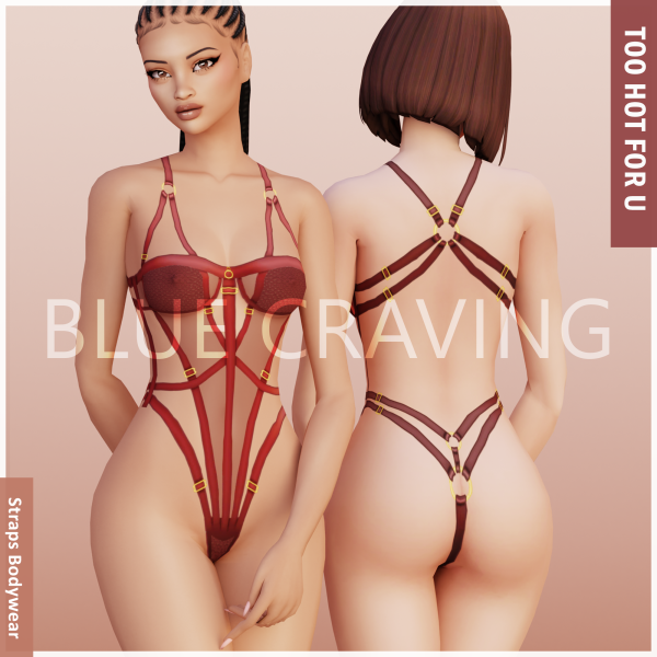 Maxis Match Blue Craving Straps Bodywear by bluecraving - The Sims 4 Custom Content