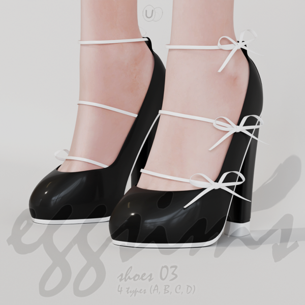 Alpha [EGGSIMS] shoes 03 ABCD by simsfinds - The Sims 4 Custom Content