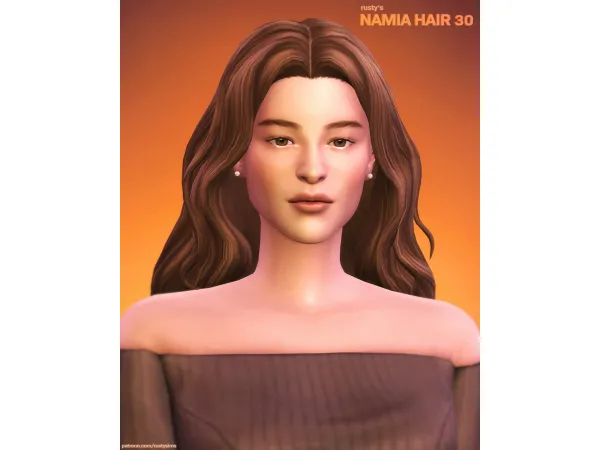Maxis Match Namia Hair V1 by rustysims - The Sims 4 Custom Content
