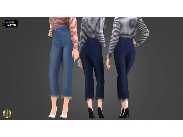 Maxis Match MEGAN SET PANTS ModCo Studios - The Sims 4 Custom Content