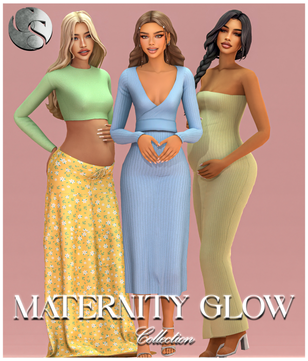 Mix CAMUFLAJE Maternity Glow Collection by simsfinds - The Sims 4 Custom Content