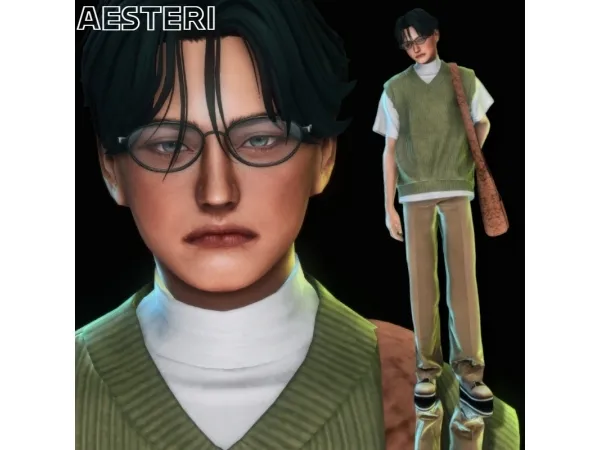 Mix Lenny Bregman by aesteri - The Sims 4 Custom Content