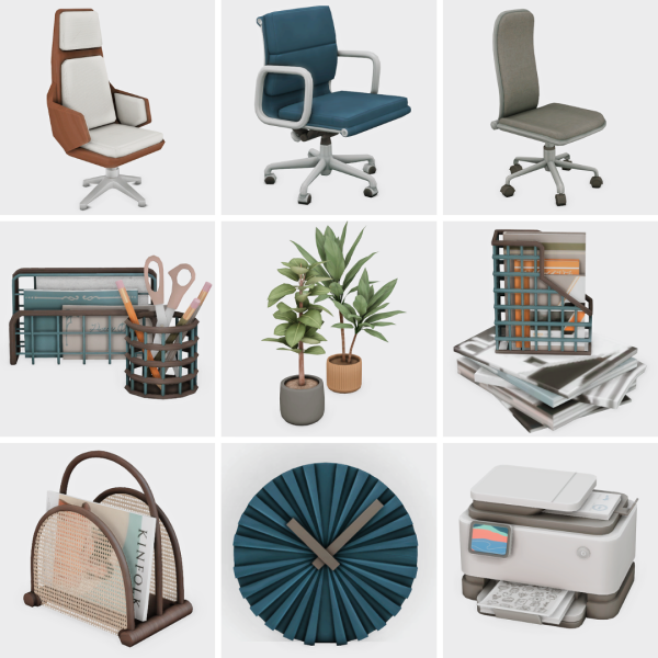 Maxis Match home office part 2 sims 4 finds by simsfinds - The Sims 4 Custom Content