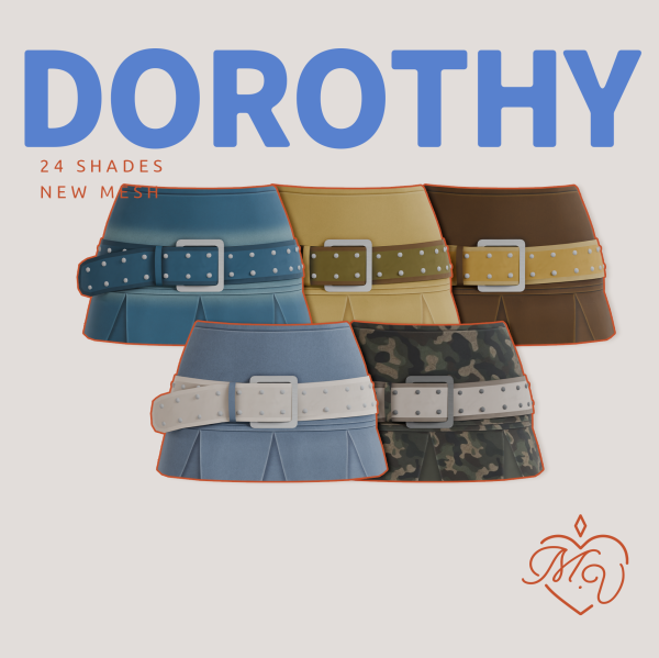 Maxis Match Dorothy Skirt by simsfinds - The Sims 4 Custom Content