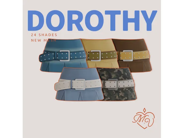 Maxis Match Dorothy Skirt by MissValentine - The Sims 4 Custom Content