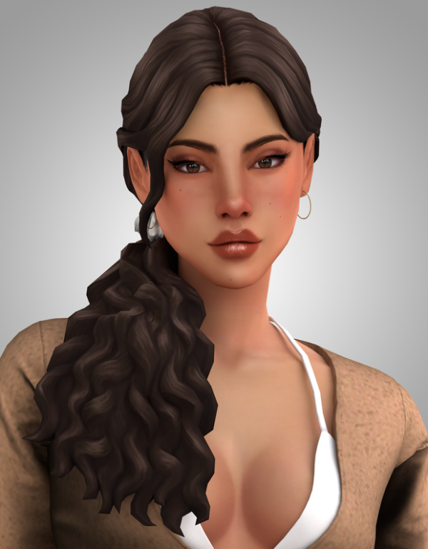 Maxis Match Nataliya Hair by simsfinds - The Sims 4 Custom Content