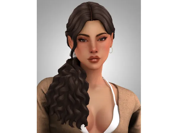 Maxis Match Nataliya Hair by Aladdinsimmer - The Sims 4 Custom Content