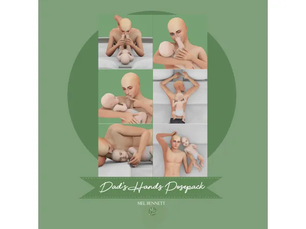 Dad's Hands Posepack