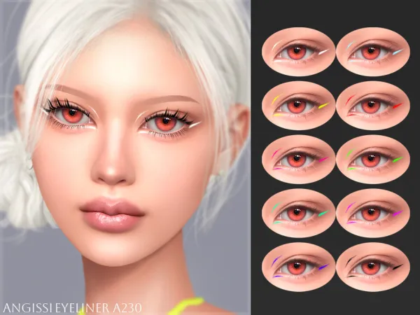 Mix Eyeliner A230 by thesimsresource - The Sims 4 Custom Content