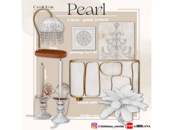 Alpha [LANA] Pearl Set - The Sims 4 Custom Content