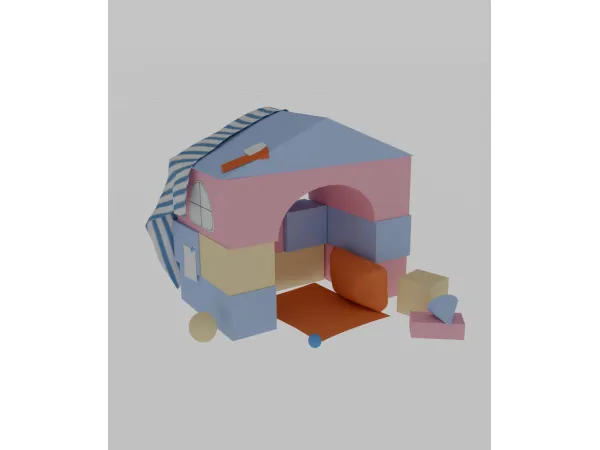 Maxis Match lucky3 toy bricks Pet House - The Sims 4 Custom Content