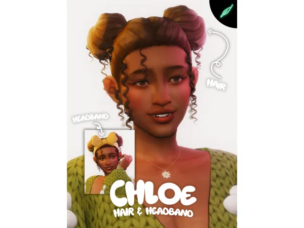 Maxis Match chloe hair by thatonegreenleaf - The Sims 4 Custom Content