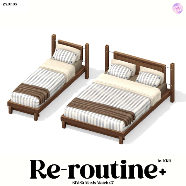 Maxis Match [KKB'sMM] Re routine by simsfinds - The Sims 4 Custom Content