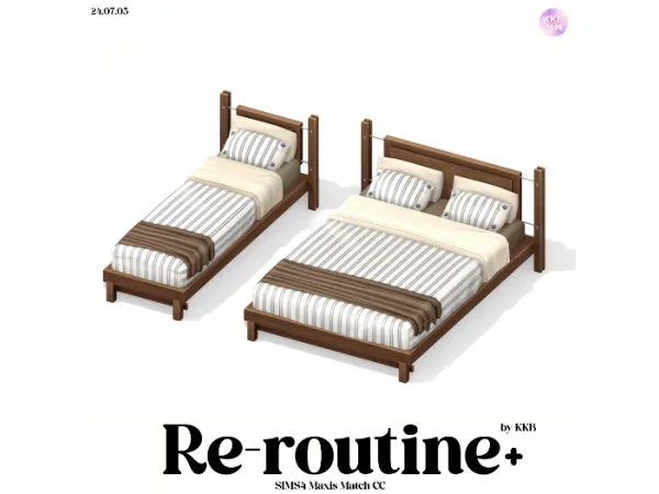 Maxis Match [KKB'sMM] Re routine - The Sims 4 Custom Content