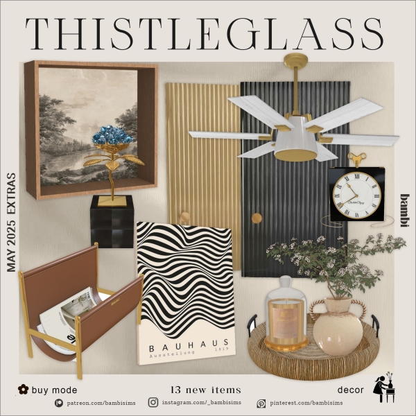 Alpha thistleglass by bambisims - The Sims 4 Custom Content