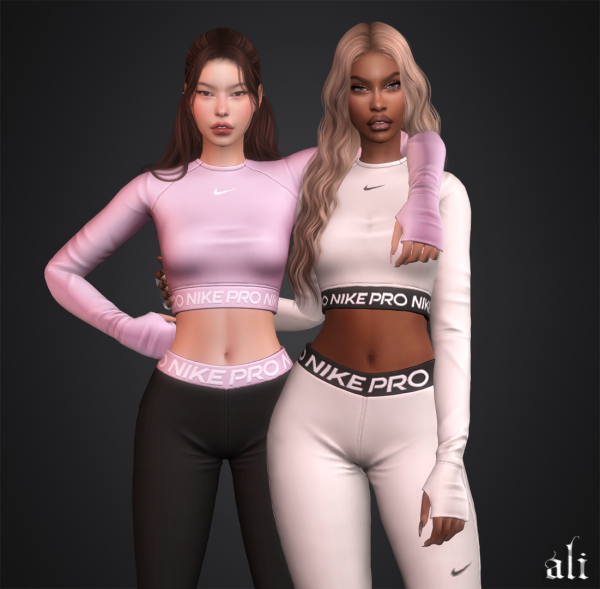 Alpha NIKE set (part 2) by simsfinds - The Sims 4 Custom Content