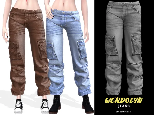Alpha Wendolyn Jeans by grafity-cc - The Sims 4 Custom Content