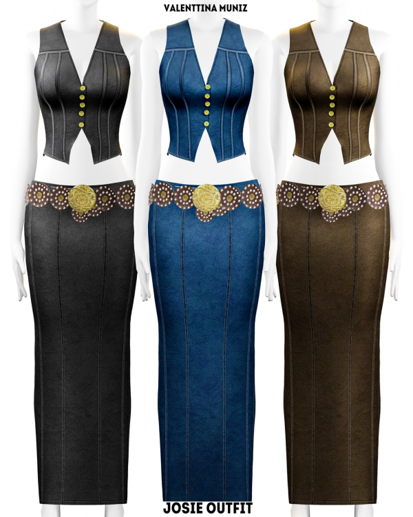 Alpha Josie top Valenttina Muniz custom content by valentinamuniz - The Sims 4 Custom Content