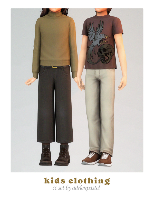 Maxis Match Kids Clothing Shoes Compilation 2 by simsfinds - The Sims 4 Custom Content